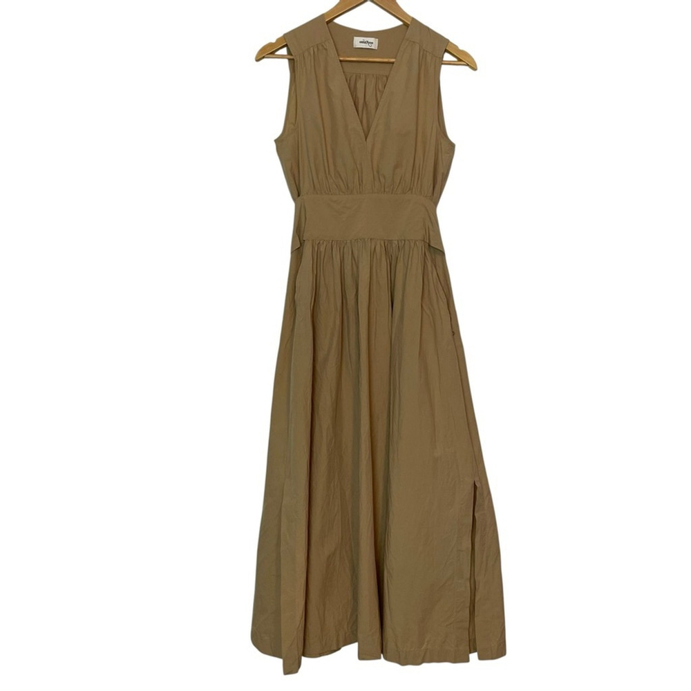 Ottod'Ame Designer Dress Long Poplin Cotton Beige Maxi Casual Chic US 4 - Picture 8 of 16